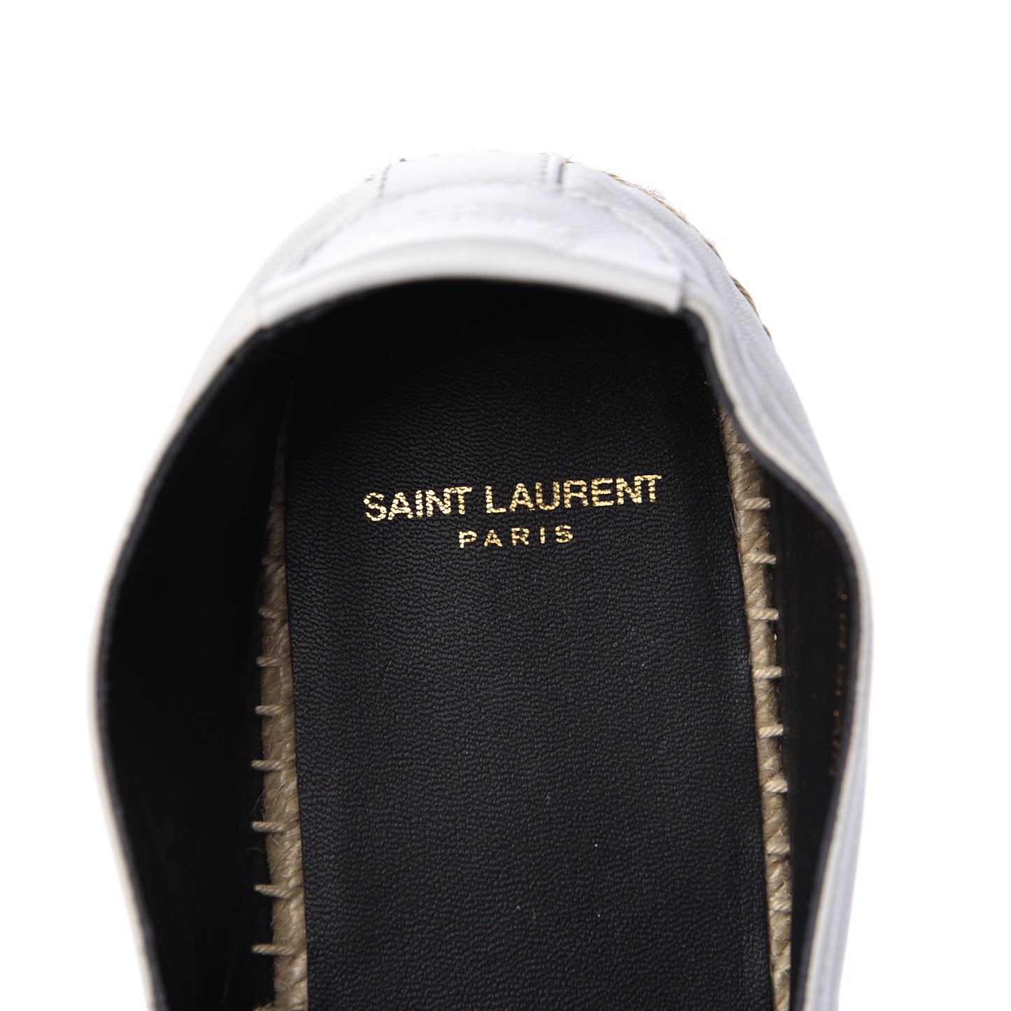 Lambskin Monogram Espadrilles 39.5 White