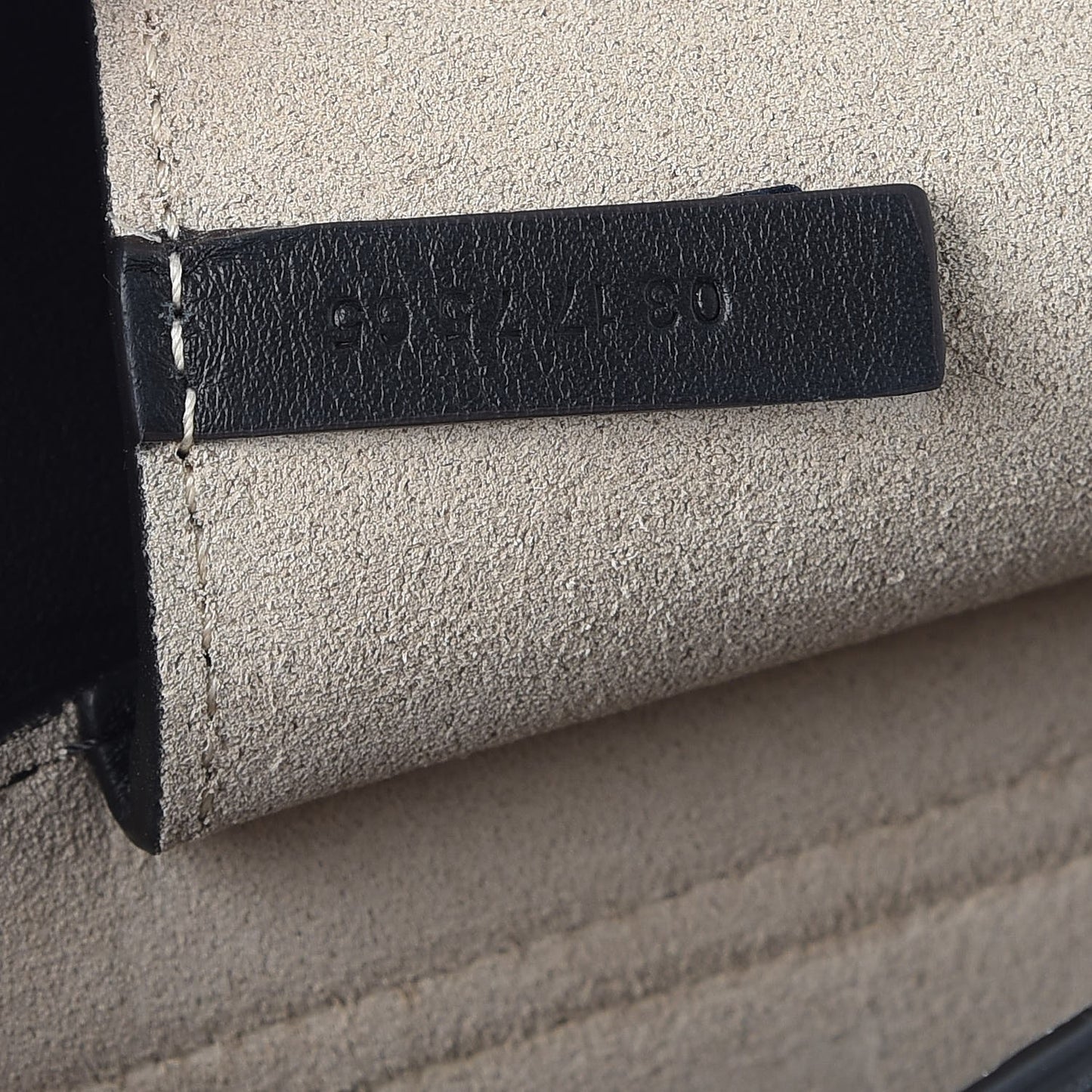 Suede Calfskin Mini Faye Shoulder Bag Black