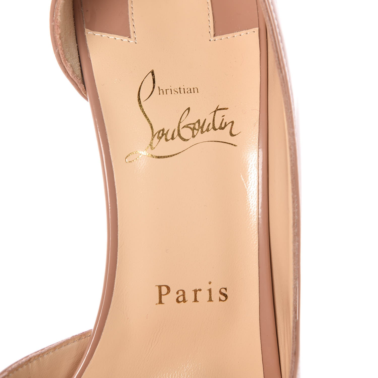 Christian Louboutin Patent Iriza 100 Pumps 40 Nude 7 of 8