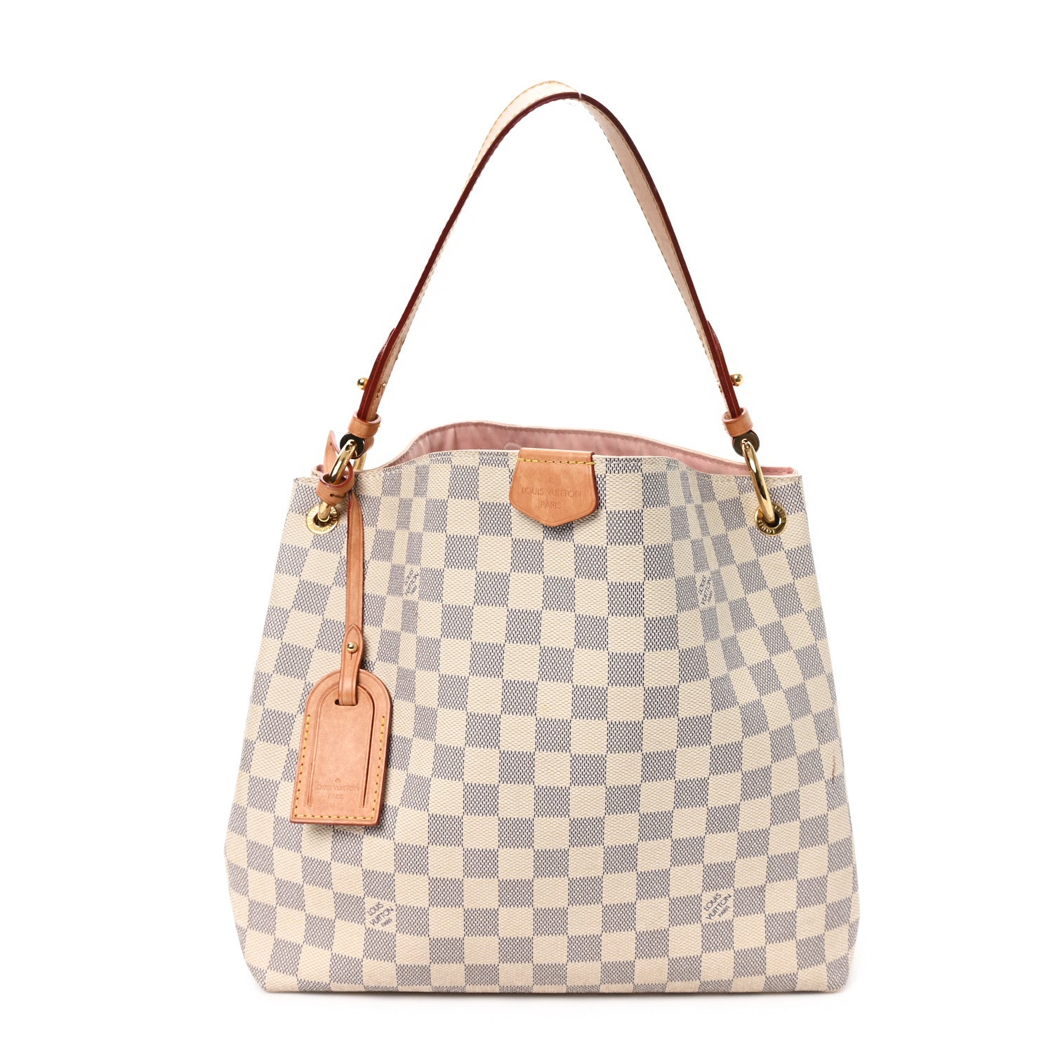 Louis Vuitton Damier Azur Graceful PM Rose Ballerine 1 of 10