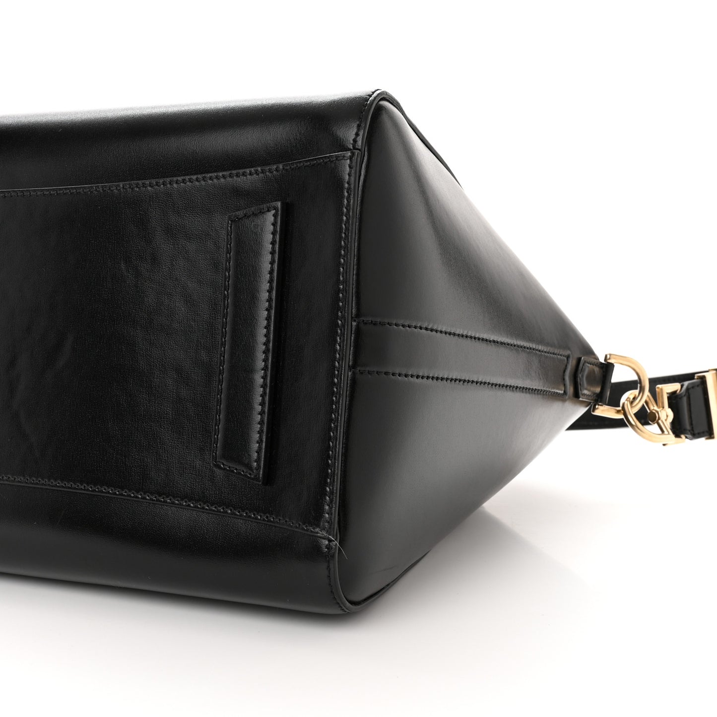 Shiny Lord Calfskin Medium Antigona Black