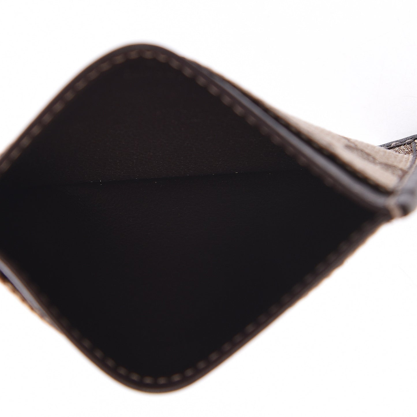 GG Monogram Card Holder Dark Brown