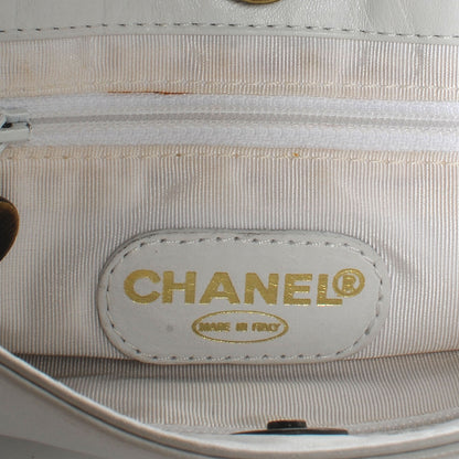 Chanel Lambskin Chain CC Small Tote White 6 of 7