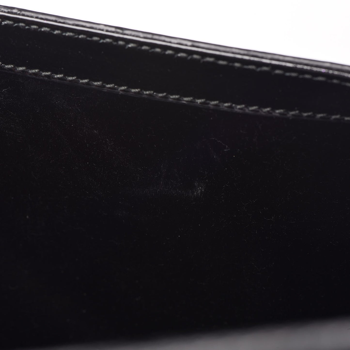 Textured Patent Monogram Large Belle De Jour Clutch Black