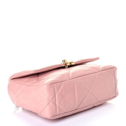 Chanel Lambskin Quilted Medium Chanel 19 Flap Light Pink 4 of 10