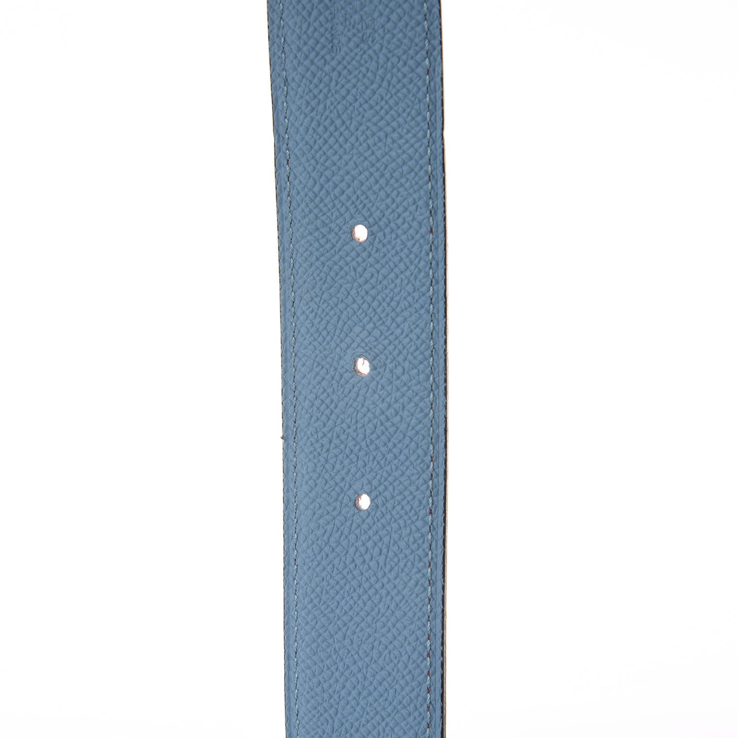 Hermes Epsom 32mm Matte H Belt 90 Rouge De Coeur Bleu Du Nord 4 of 5