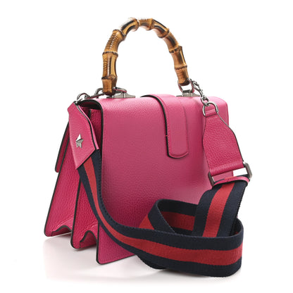 Gucci Dollar Calfskin Crystal Web Medium Dionysus Bamboo Top Handle Bag Box Pink Black Diamond 3 of 10