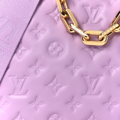 Louis Vuitton Lambskin Embossed Monogram Coussin PM Parme 11 of 13