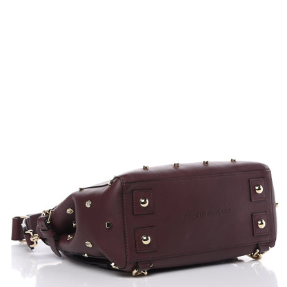 Mulberry Calfskin Studded Medium Cara Delevingne Convertible Satchel Oxblood 4 of 14