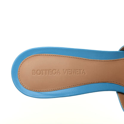 Bottega Veneta Lambskin Stretch Mule Sandals 40 Sky Blue 7 of 8