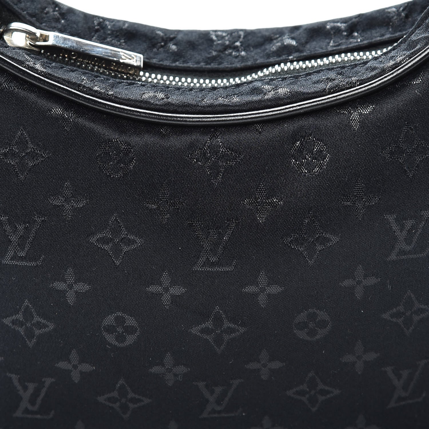Louis Vuitton Satin Monogram Little Boulogne Black 7 of 10