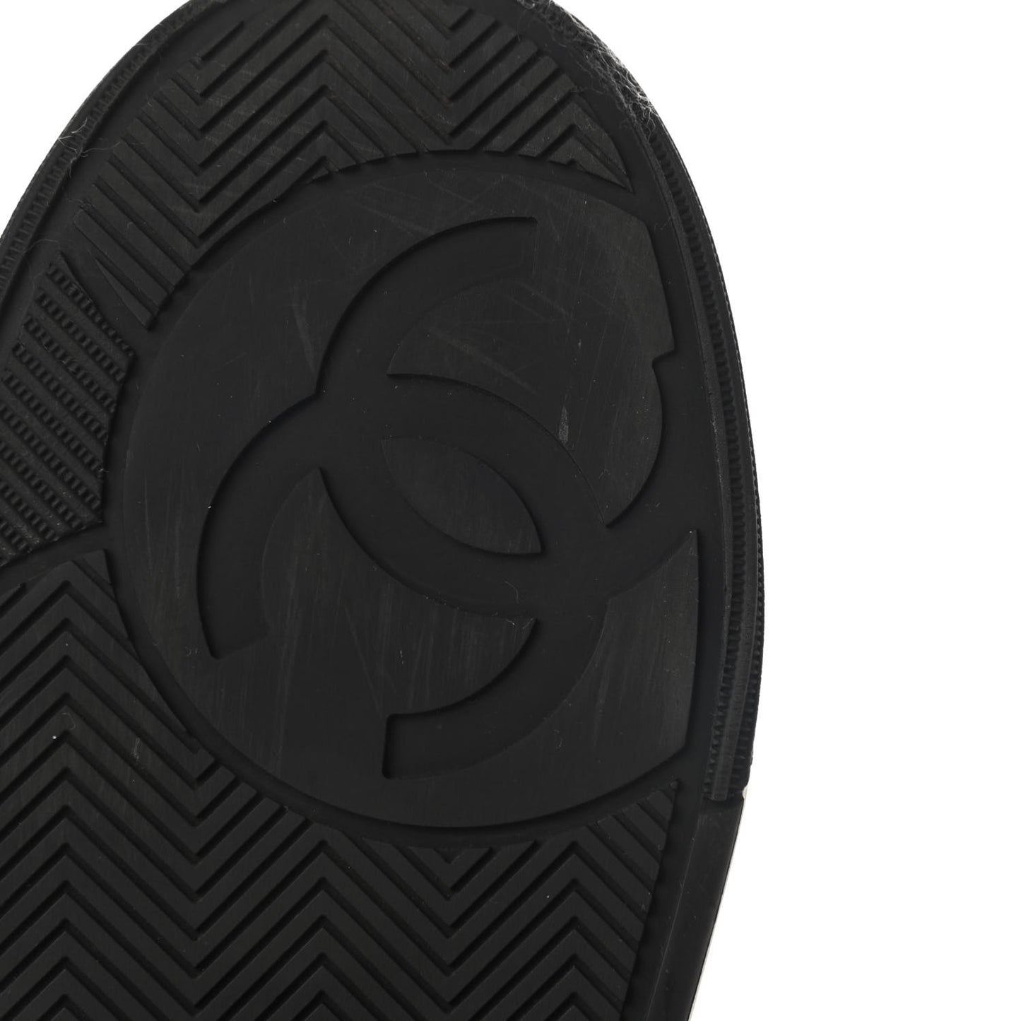 Fabric Womens Logo Sneakers 37 Black White