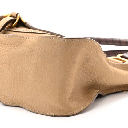 Chloe Nubuck Medium Marcie Satchel Greige 8 of 12