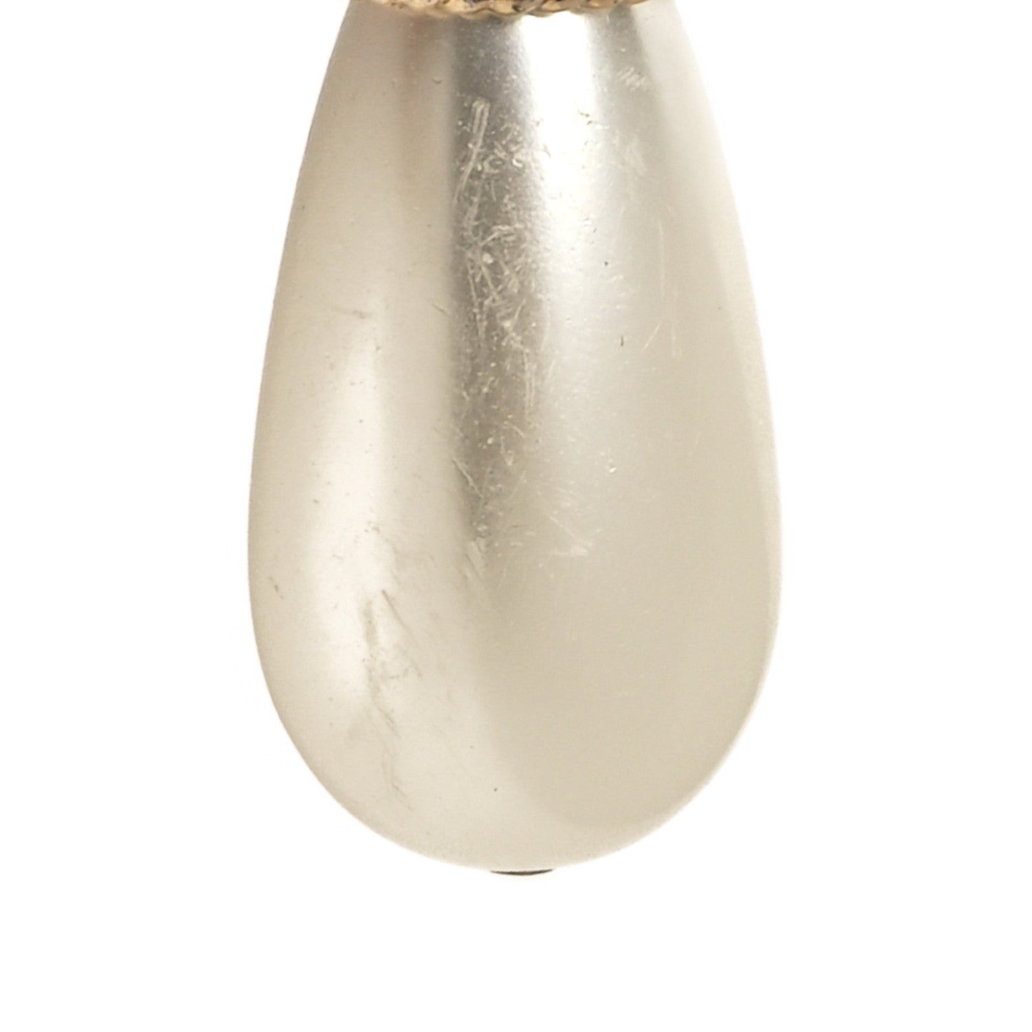 Chanel Crystal Pearl Necklace Gold 6 of 6