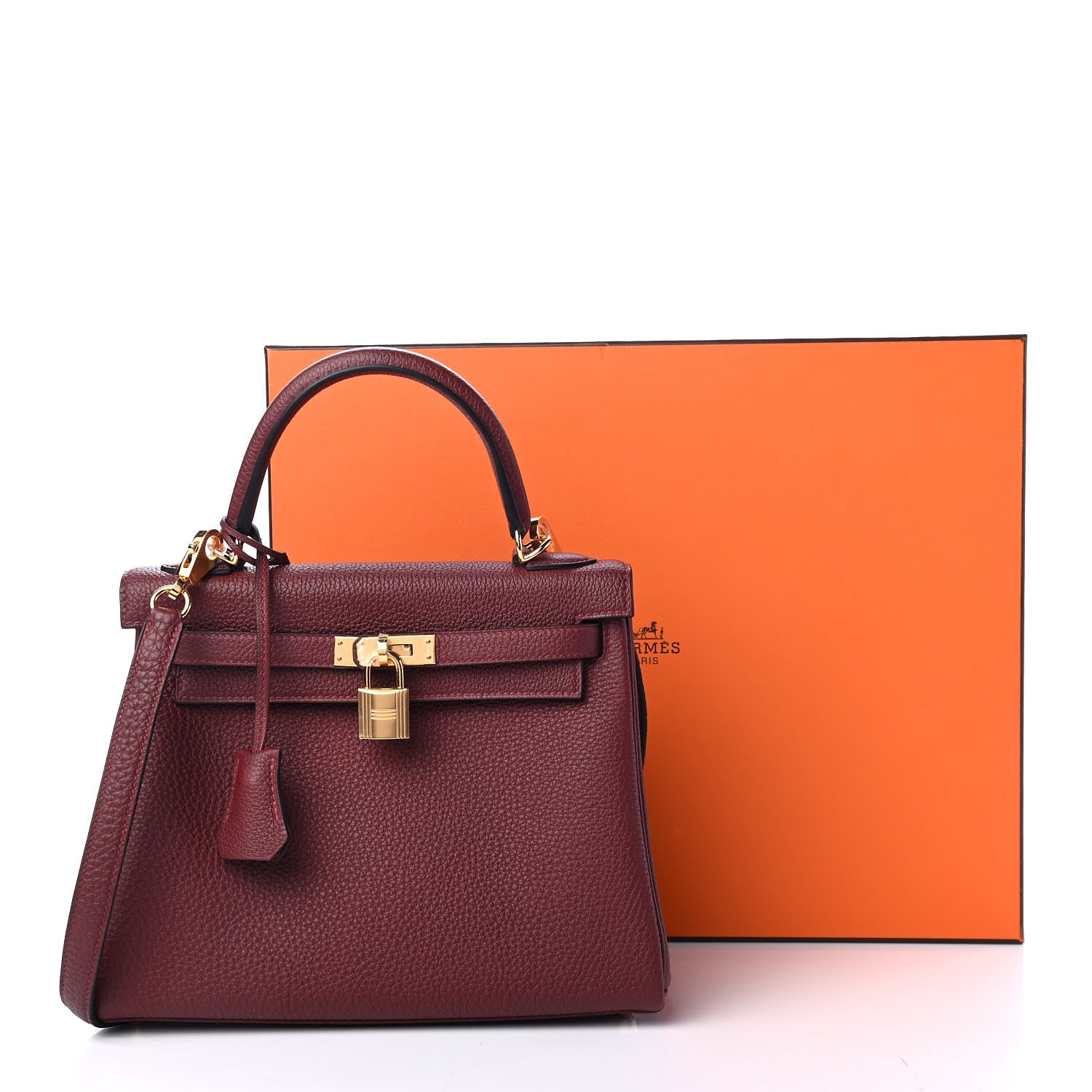 Hermes Togo Kelly Retourne 25 Rouge H 11 of 11