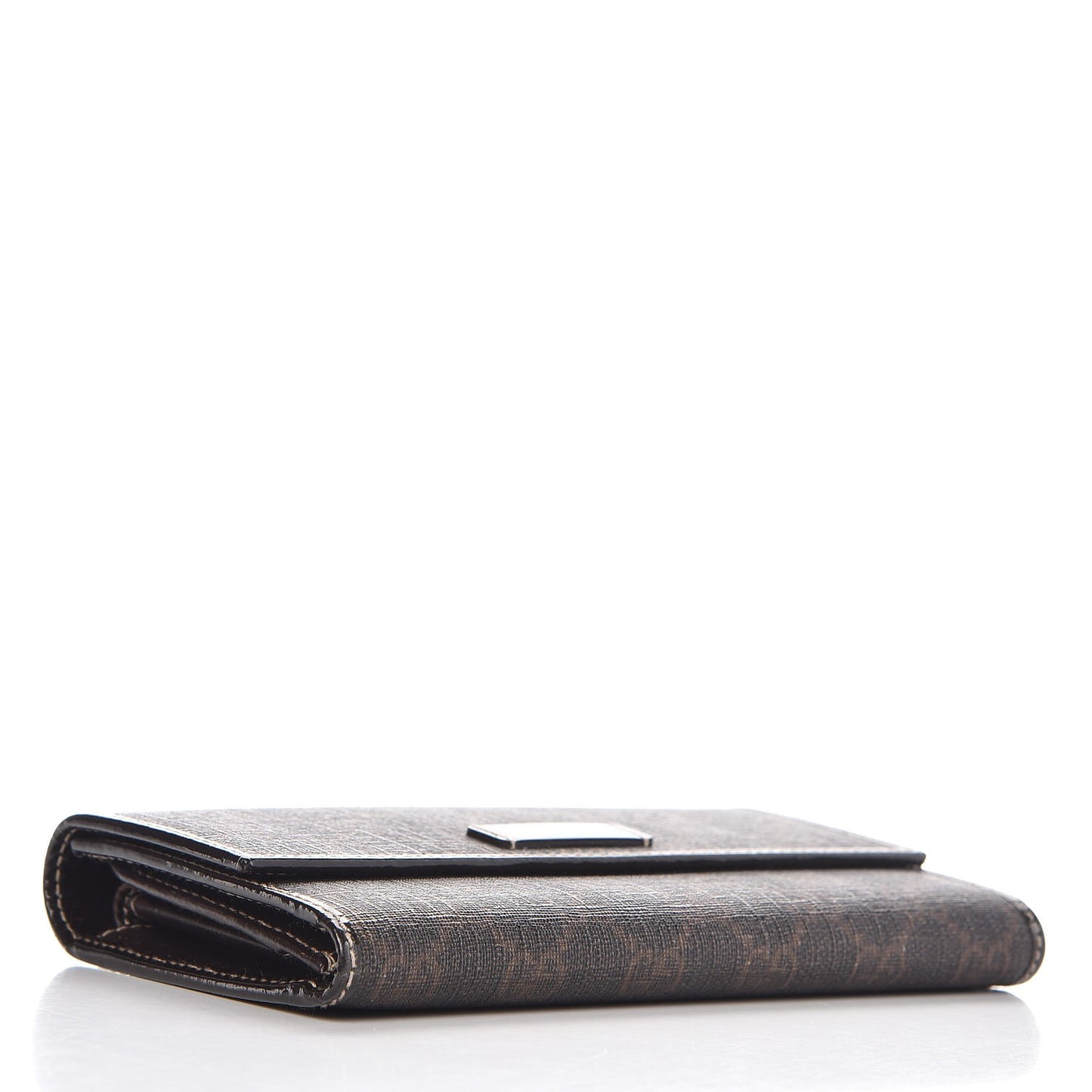 GG Supreme Monogram Joy Continental Snap Oranizer Wallet Dark Brown