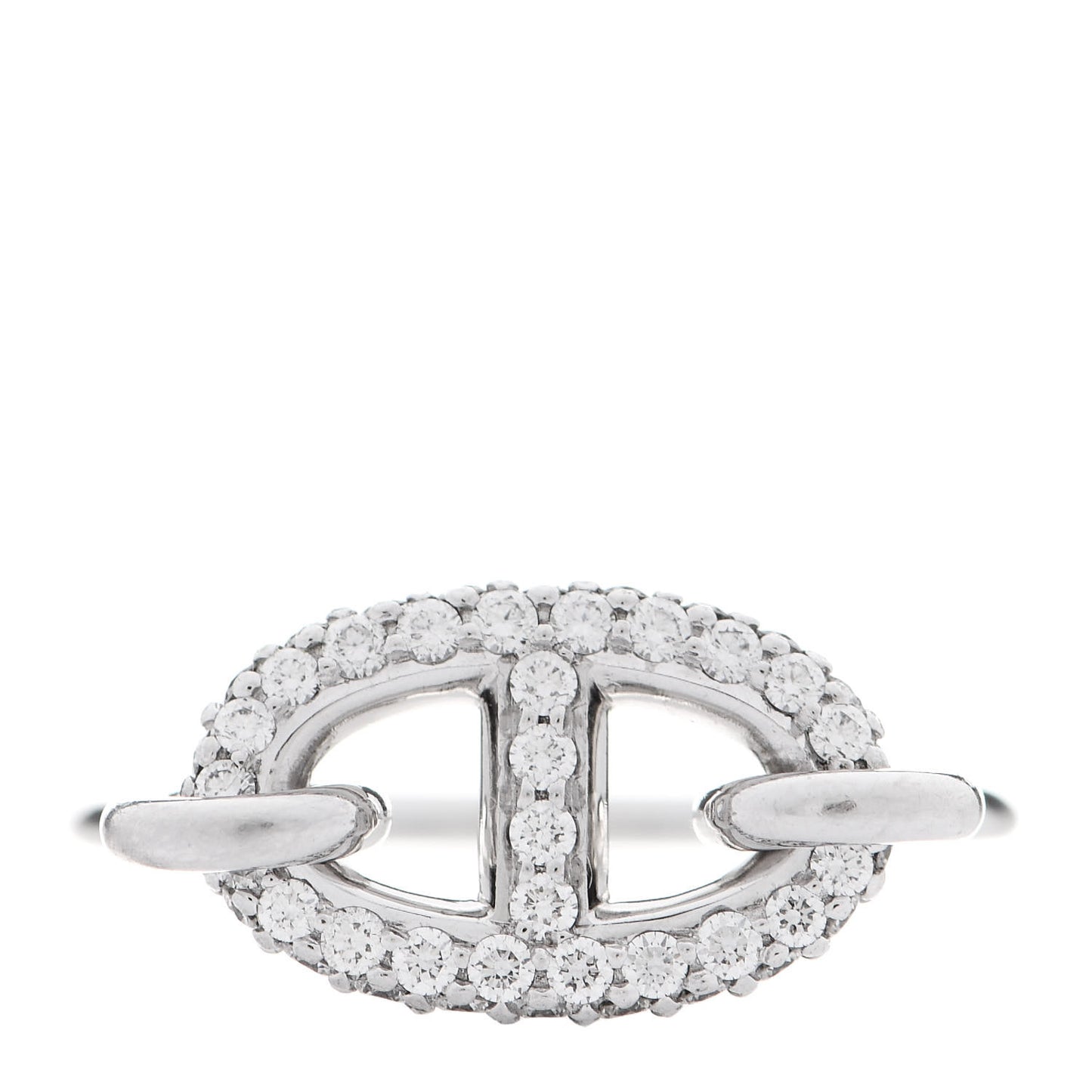18K White Gold Diamond New Farandole Ring 53 6.5