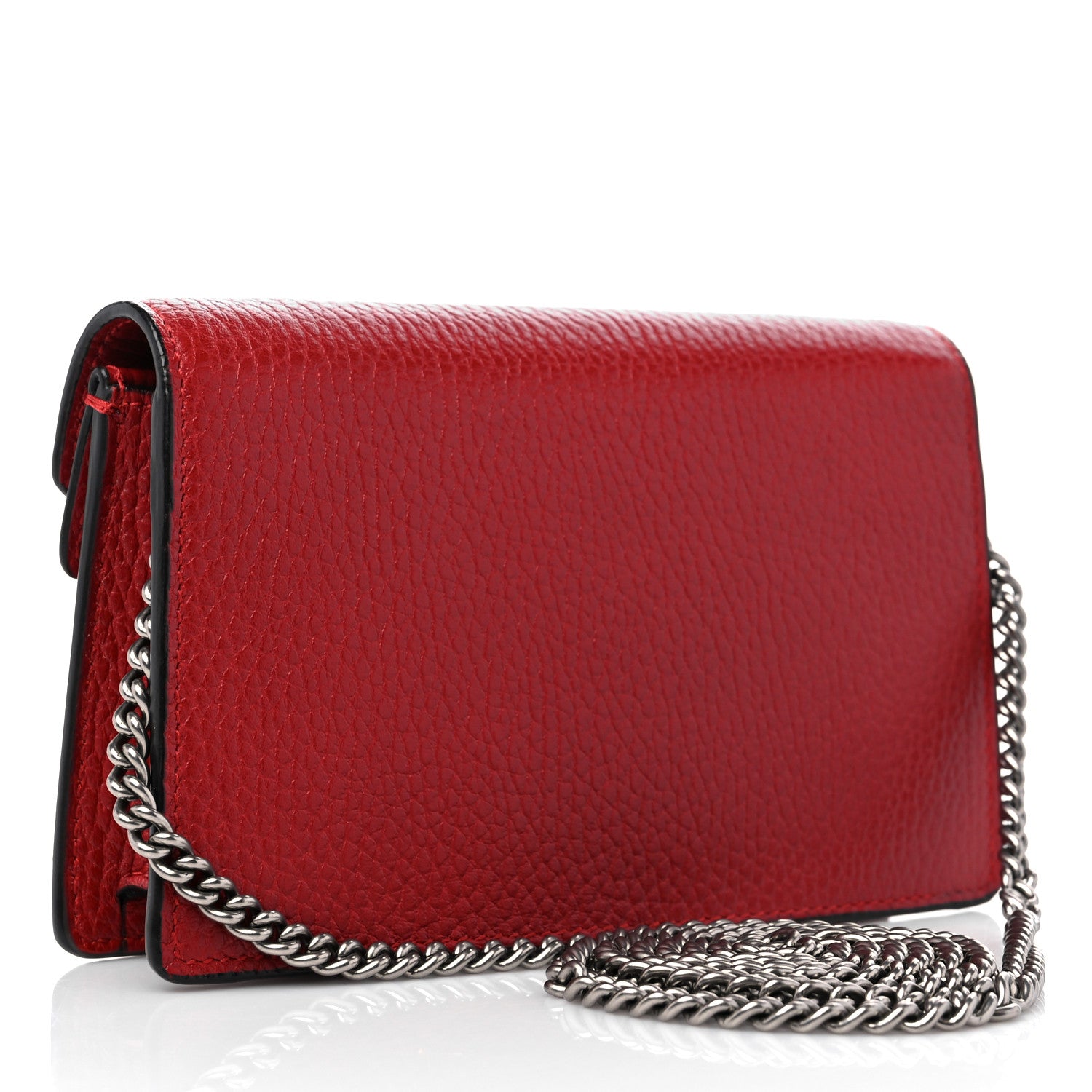 Gucci Calfskin Super Mini Dionysus Shoulder Bag Hibiscus Red 3 of 9