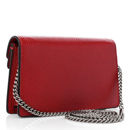 Gucci Calfskin Super Mini Dionysus Shoulder Bag Hibiscus Red 3 of 9