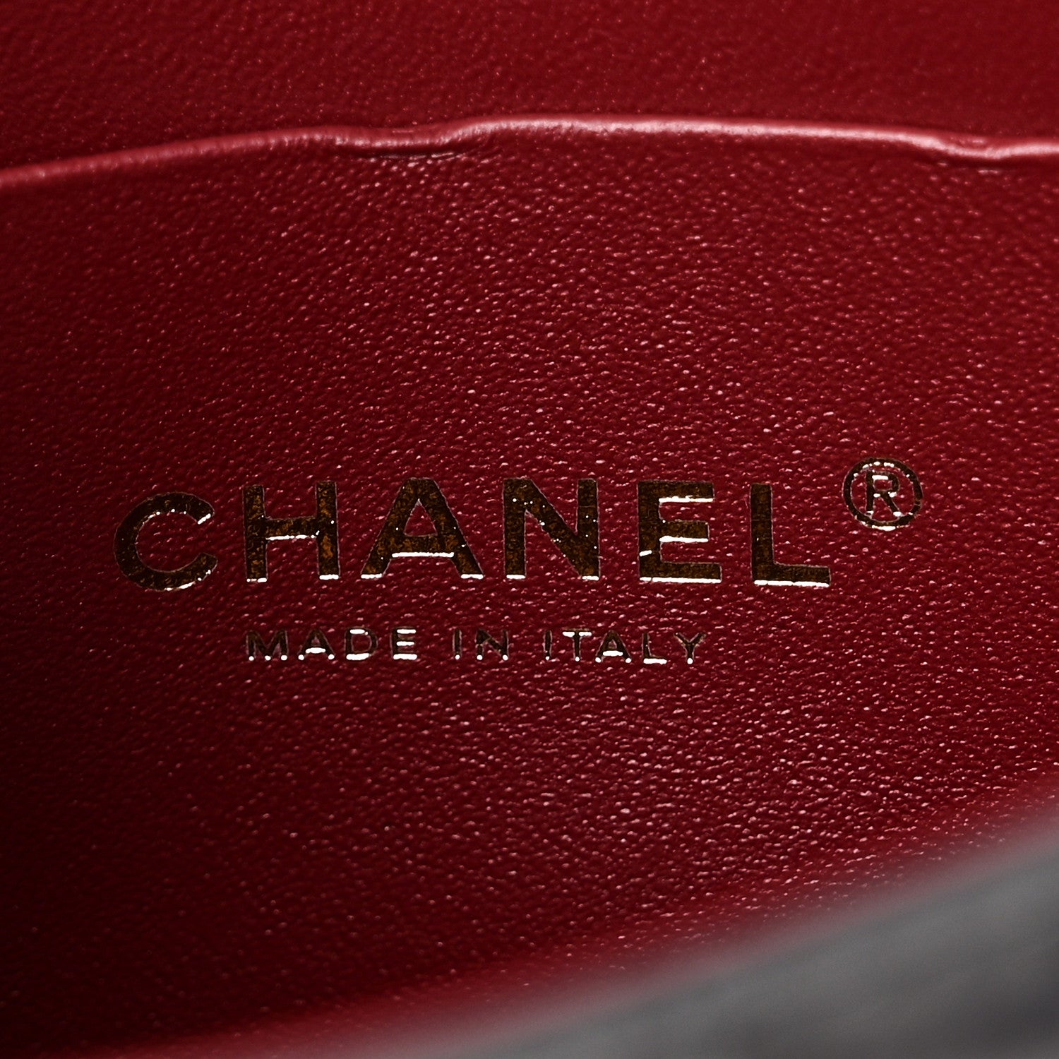 Chanel Calfskin Crocodile Embossed Turn Around Mini Flap Dark Grey 6 of 10