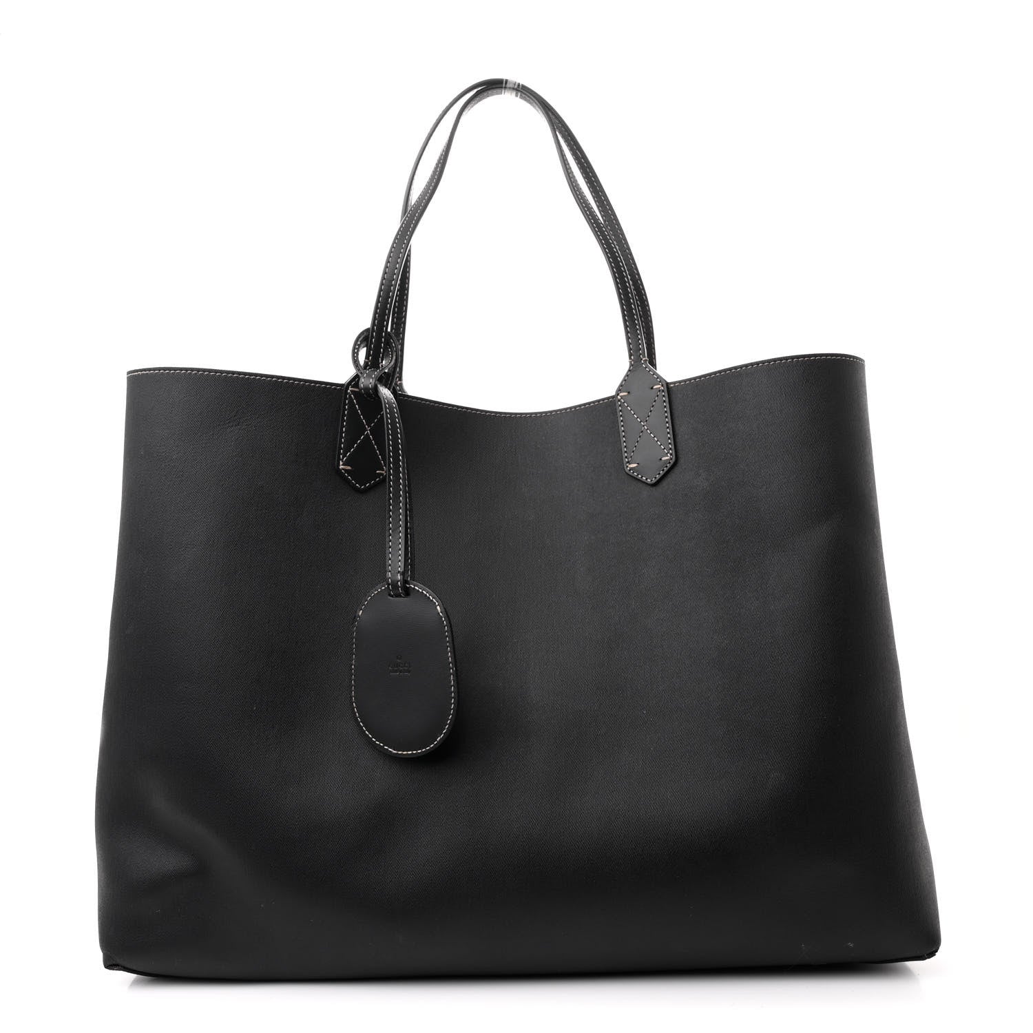 Gucci GG Supreme Monogram Large Reversible Tote Beige Black 3 of 15