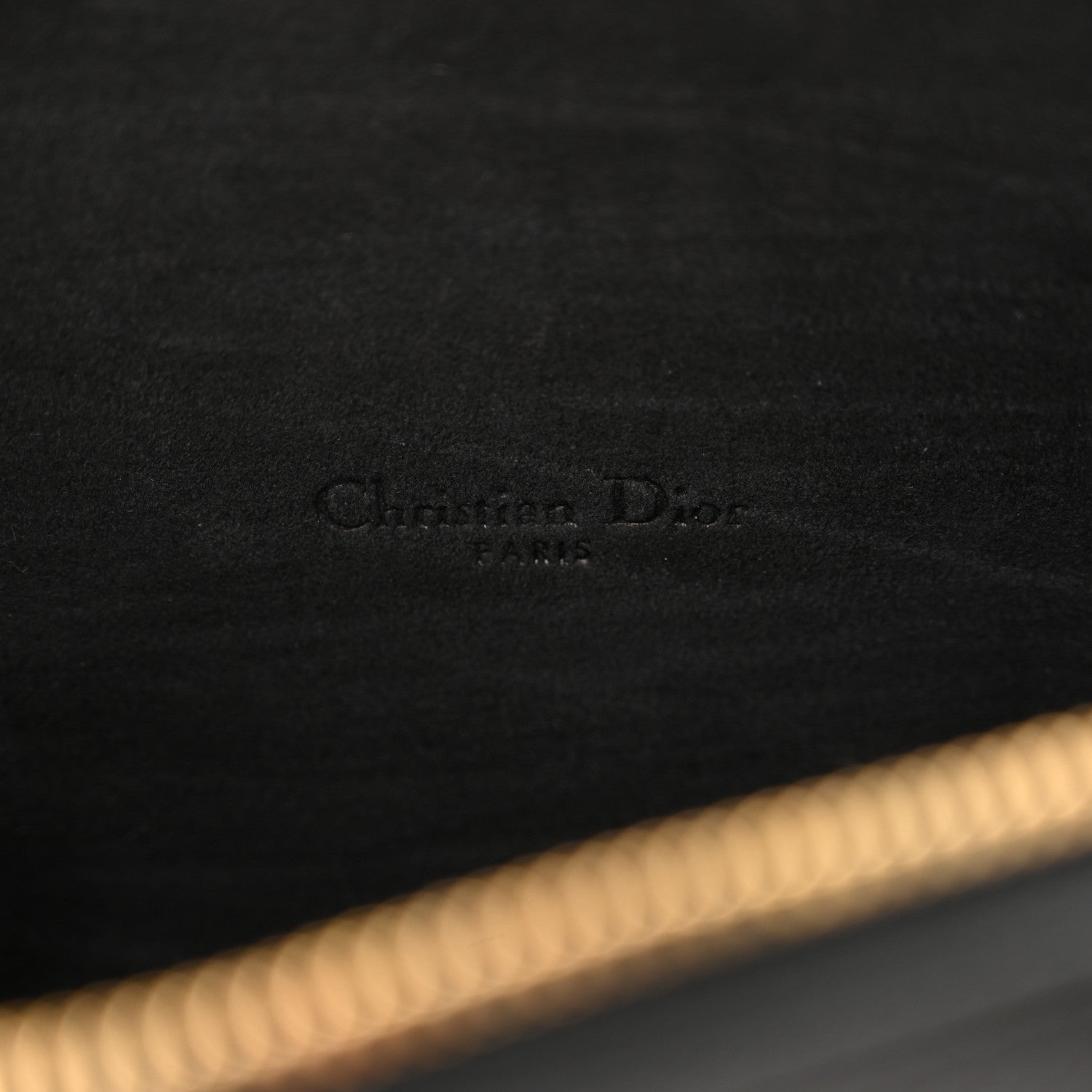 Christian Dior Grained Calfskin Caro Double Pouch Black 6 of 9