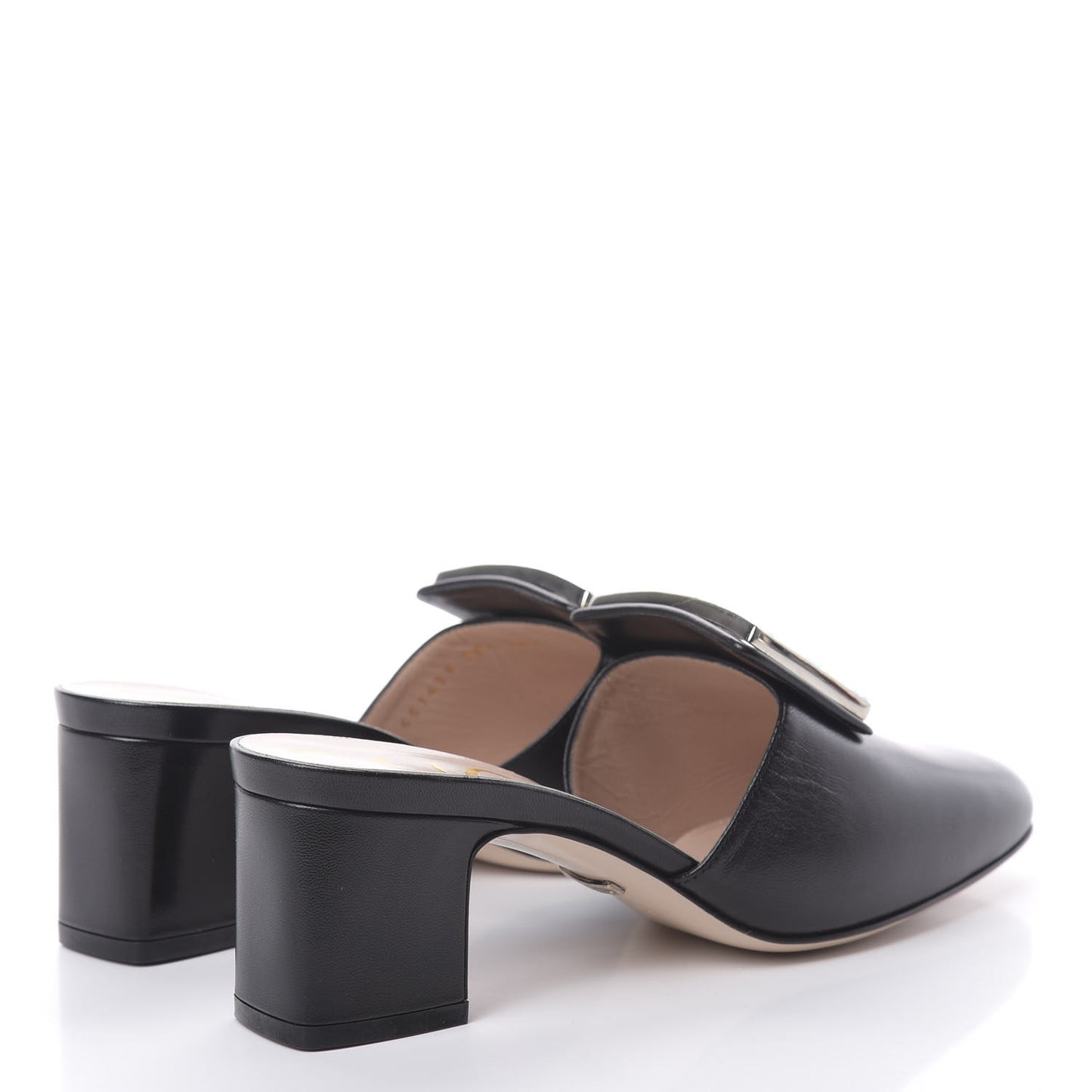 Malaga Kid Crystal Square G Madelyn Mules 36.5 Black