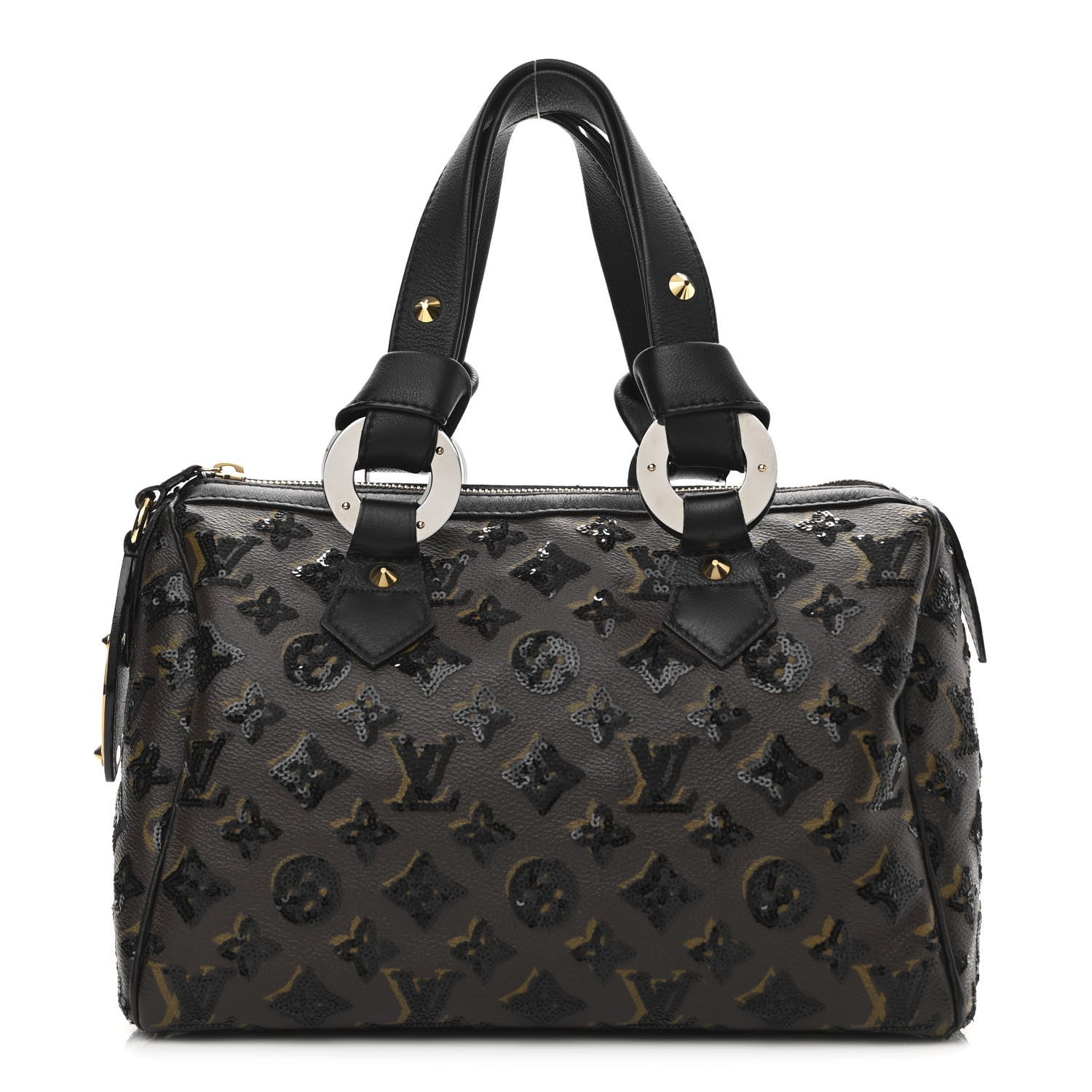 Louis Vuitton Monogram Sequins Eclipse Speedy 28 Black 1 of 12