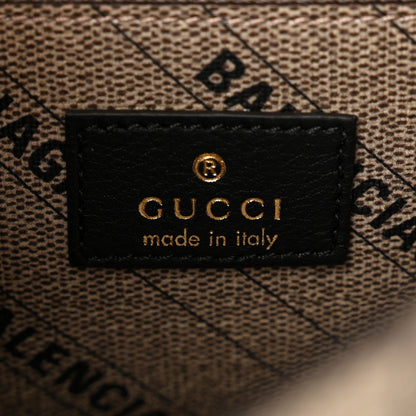 Balenciaga X GUCCI GG Supreme Monogram Small Hourglass Top Handle Bag Beige Ebony 6 of 11