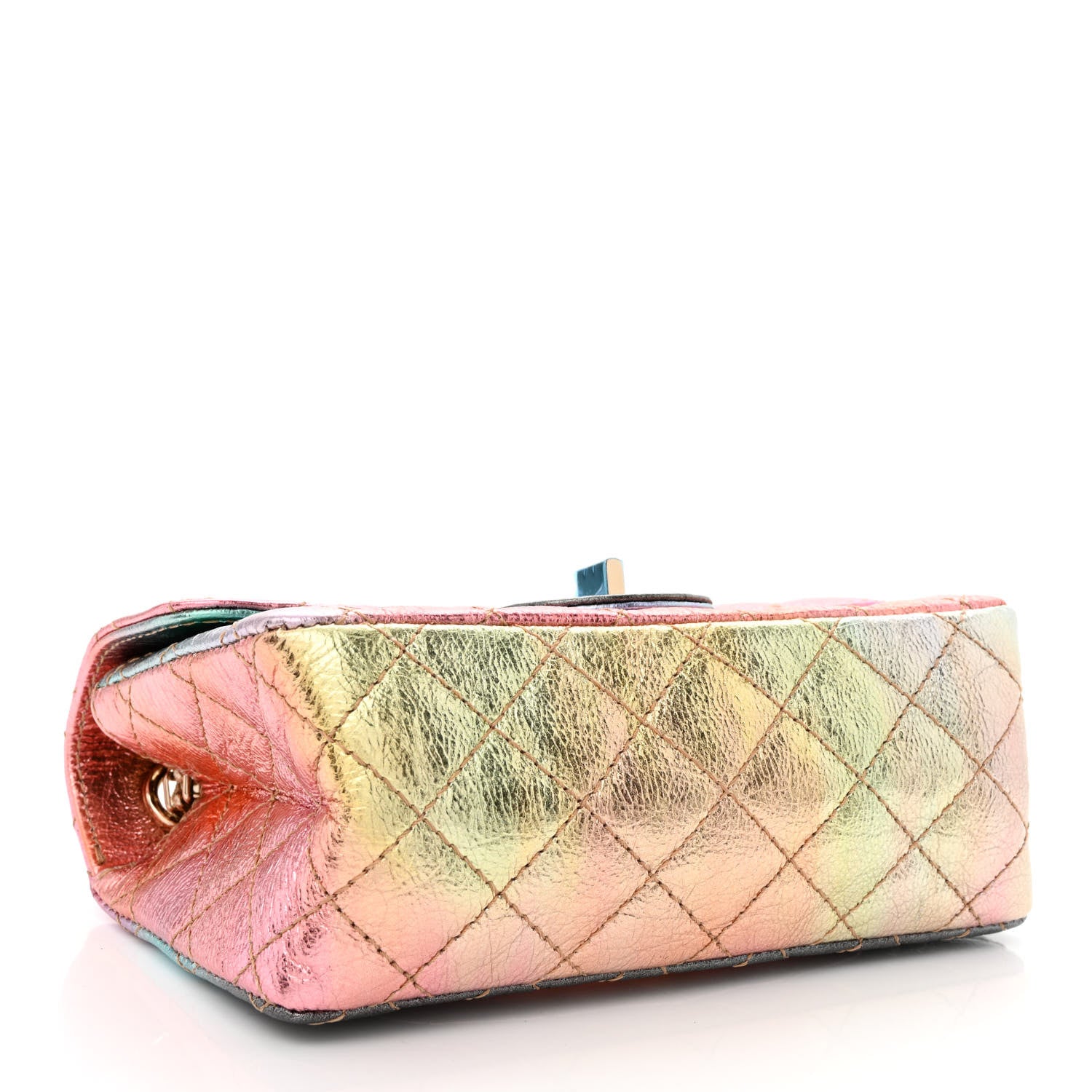 Chanel Metallic Goatskin Quilted Mini 2.55 Reissue Flap Multicolor 4 of 10