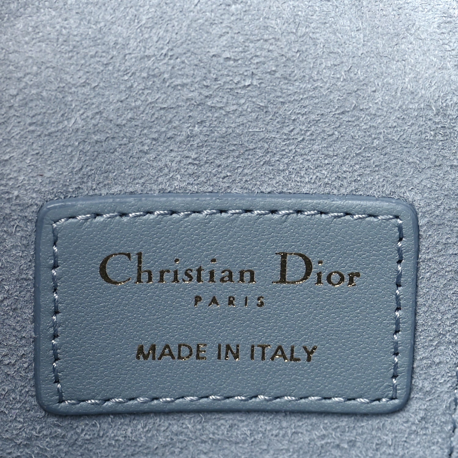 Christian Dior Lambskin Cannage Micro Lady Dior Vanity Case Cloud Blue 6 of 8