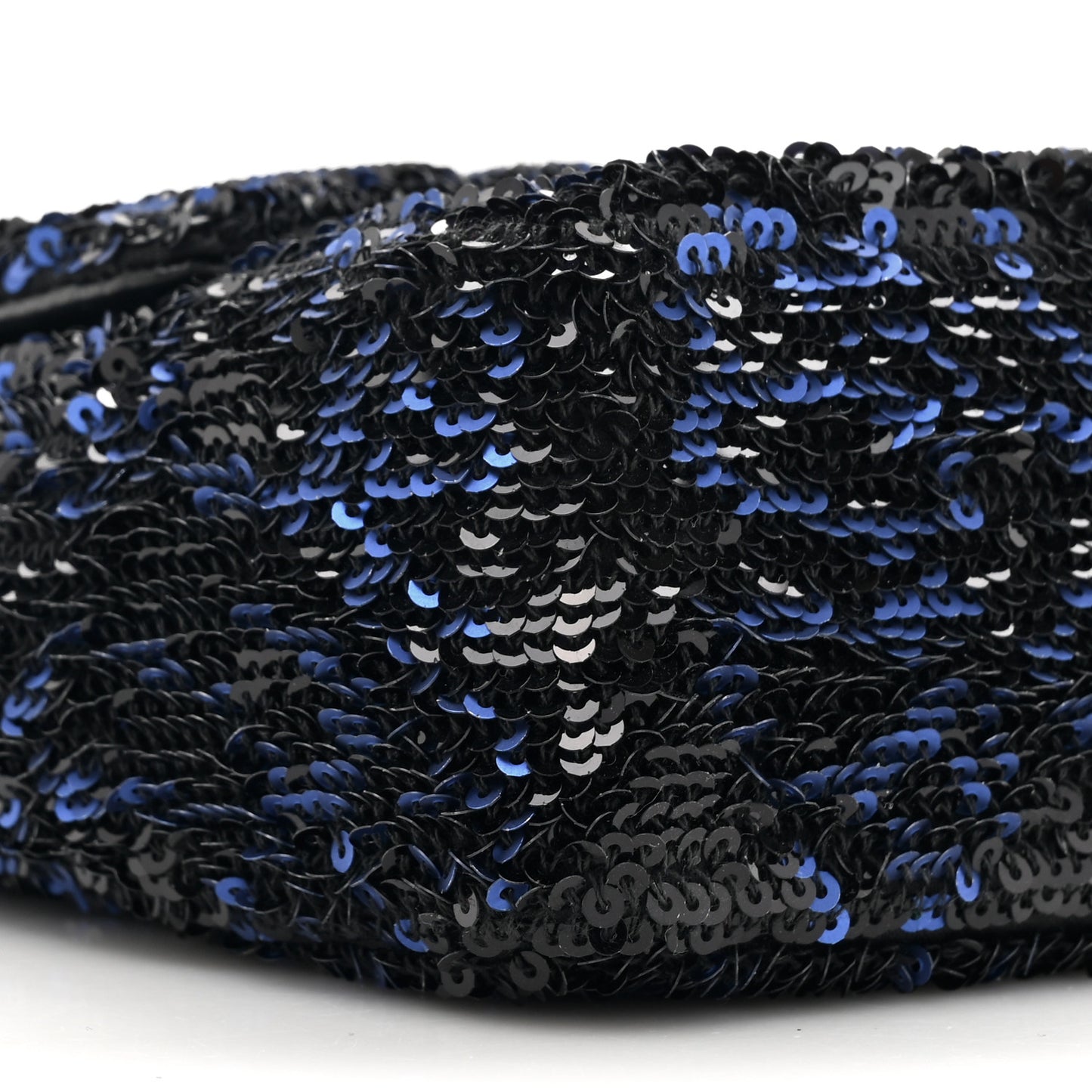 Sequin Logo Mini Rectangular Flap Black Blue