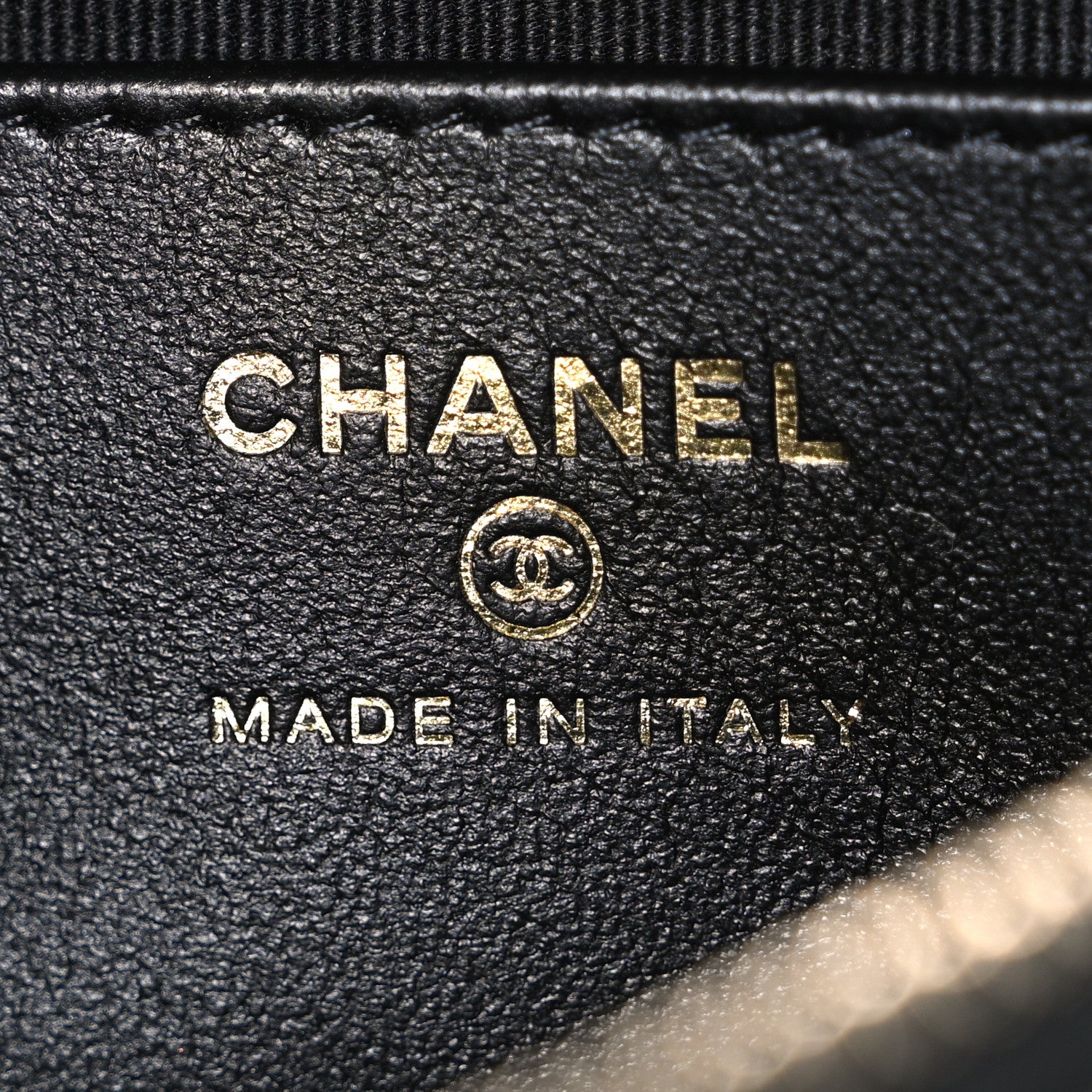 Chanel Shiny Crumpled Lambskin Quilted Small Preppy Pocket Clutch With Chain Black 6 of 11