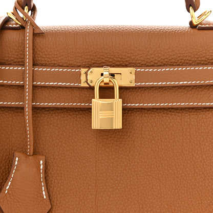 Hermes Togo Kelly Retourne 25 Gold 8 of 11