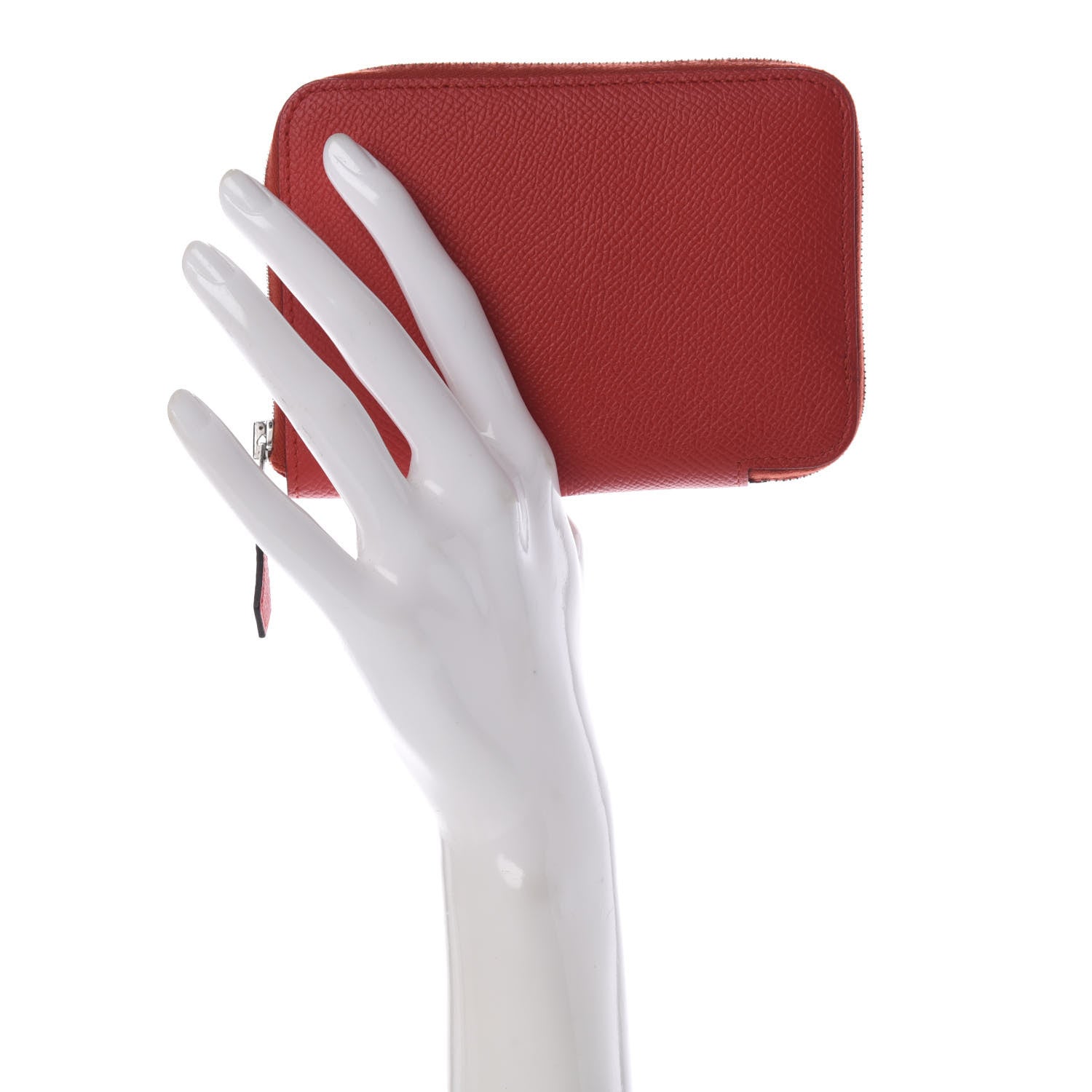 Hermes Epsom Compact Azap Wallet Vermillion 2 of 7