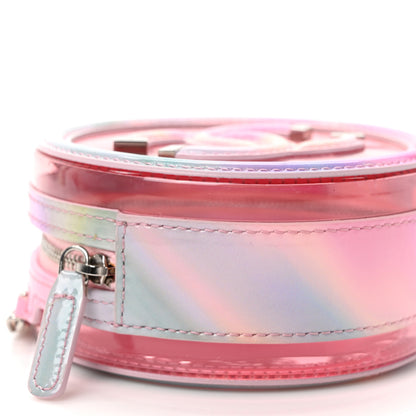 Chanel PVC Lambskin Filigree Round Clutch With Chain Pink 8 of 10