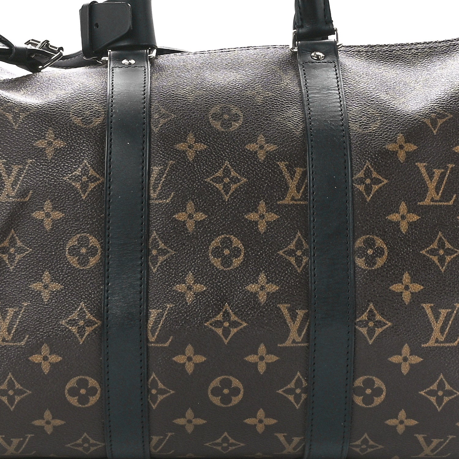 Louis Vuitton Monogram Macassar Keepall Bandouliere 45 8 of 11