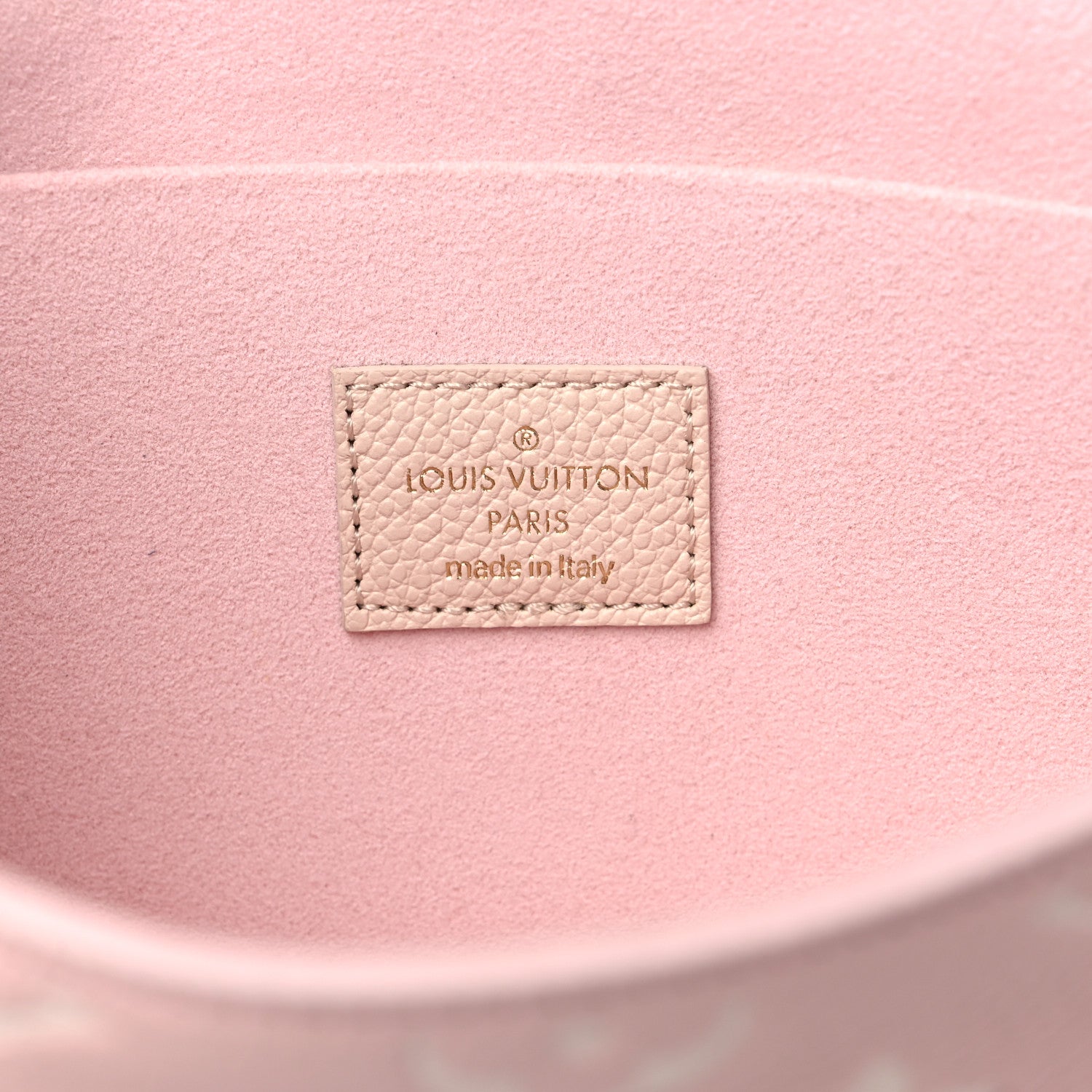 Louis Vuitton Empreinte Spring in the City Felicie Pochette Chain Wallet Pink Beige Yellow 6 of 8