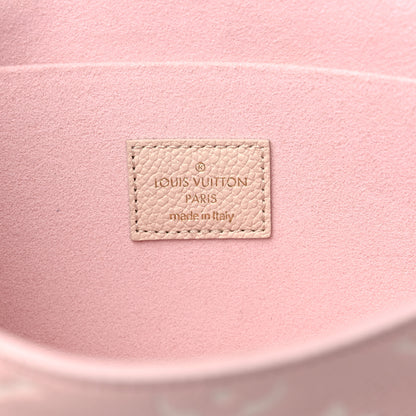 Louis Vuitton Empreinte Spring in the City Felicie Pochette Chain Wallet Pink Beige Yellow 6 of 8
