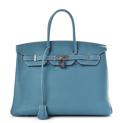 Hermes Togo Birkin 35 Blue Jean 1 of 13