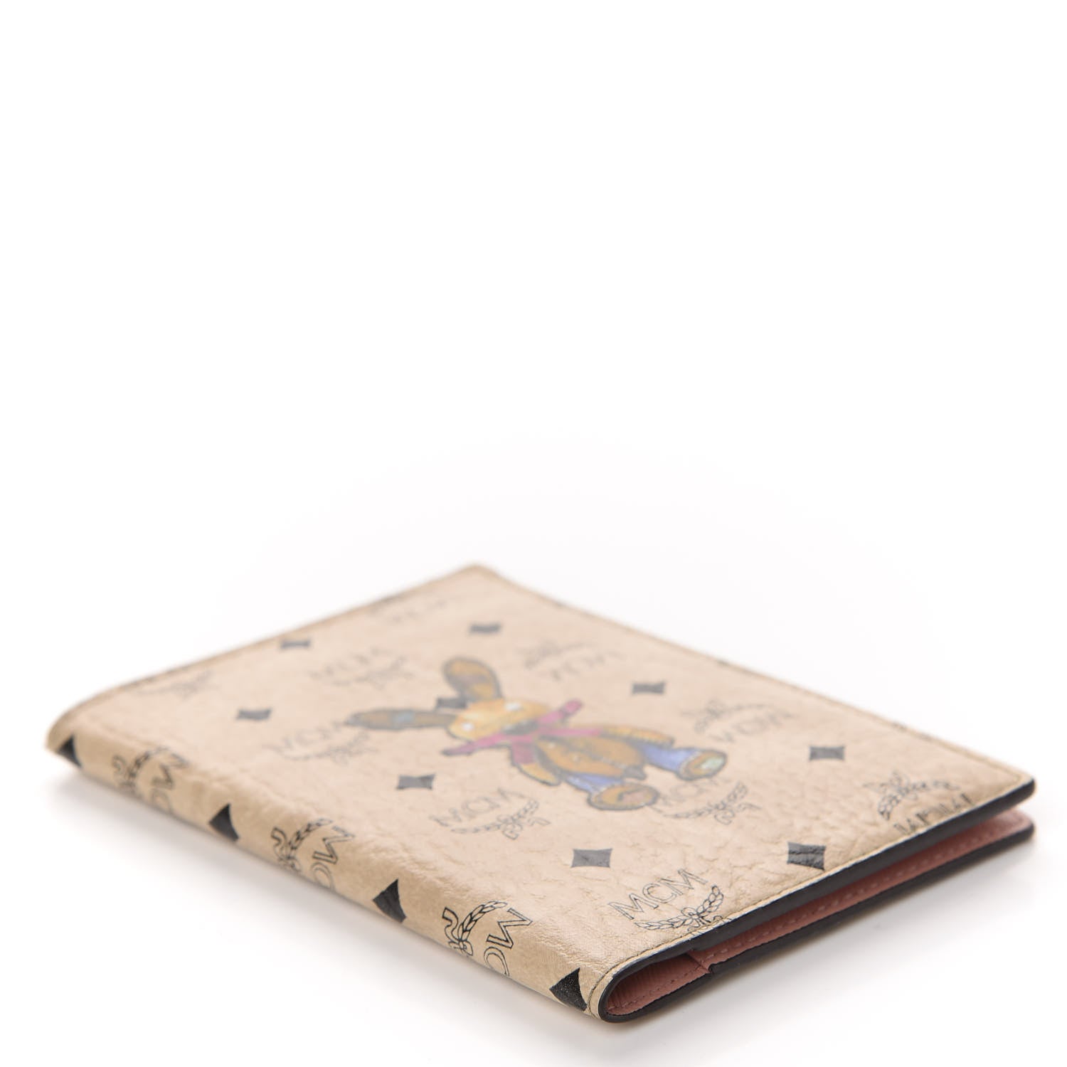 MCM Visetos Rabbit Passport Holder Beige 4 of 7