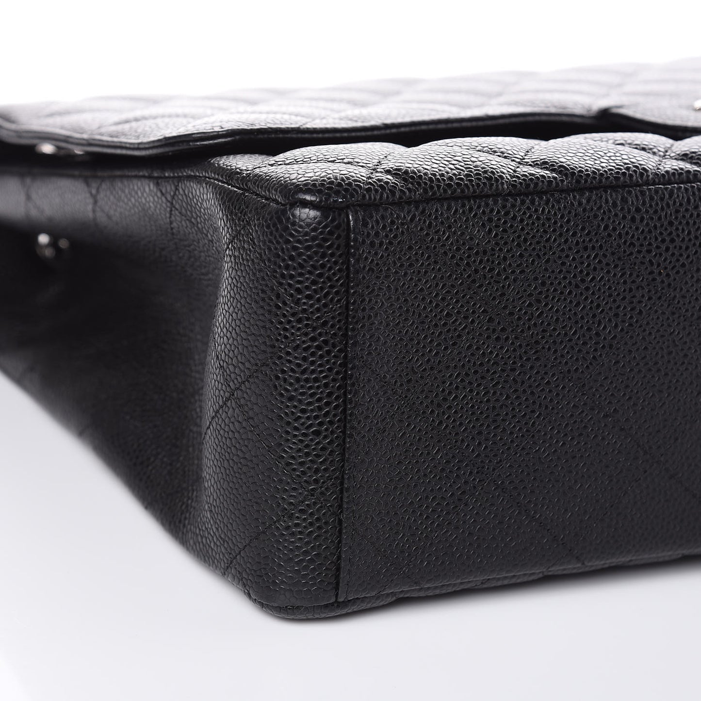 Caviar Quilted Maxi Single Flap Black