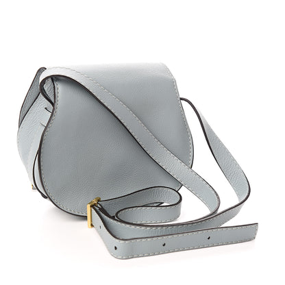 Chloe Calfskin Mini Marcie Round Crossbody Bag Faded Blue 3 of 10