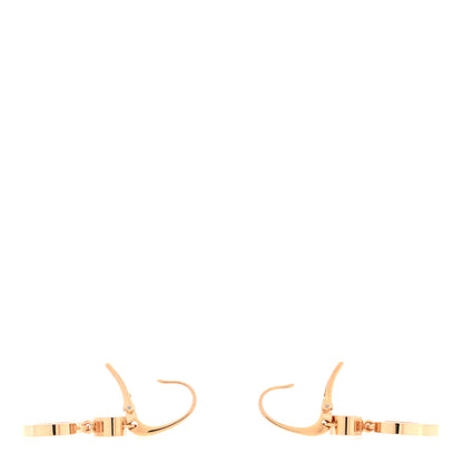 Chopard 18K Rose Gold Diamond Pink Opal Floating Happy Diamonds Hearts Earrings 3 of 4