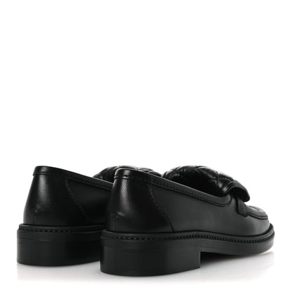 Chanel Lambskin Quilted CC Turnlock Loafers 36 Black 5 of 13