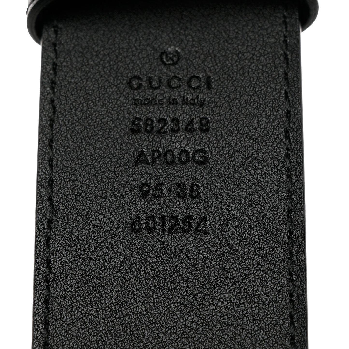 Moon Calfskin Scales Double G 40mm Belt 95 38 Black