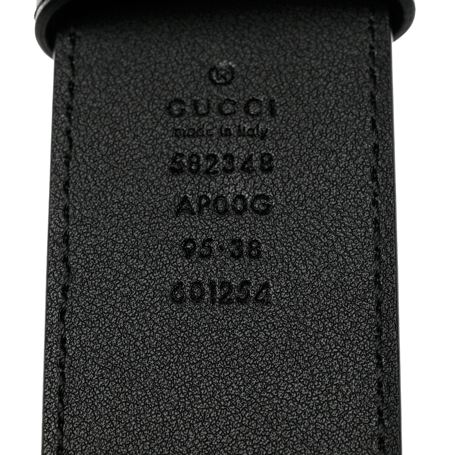 Gucci Moon Calfskin Scales Double G 40mm Belt 95 38 Black 5 of 7