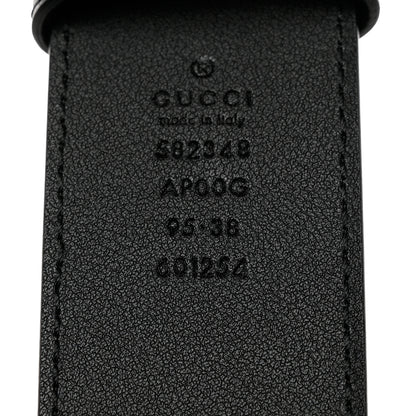 Gucci Moon Calfskin Scales Double G 40mm Belt 95 38 Black 5 of 7