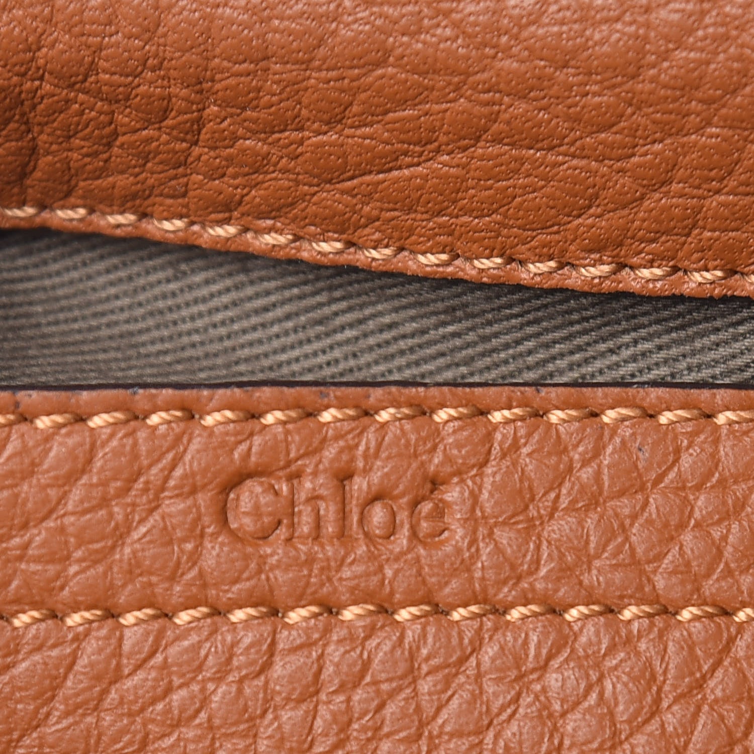 Chloe Calfskin Mini Marcie Round Crossbody Bag Tan 6 of 10