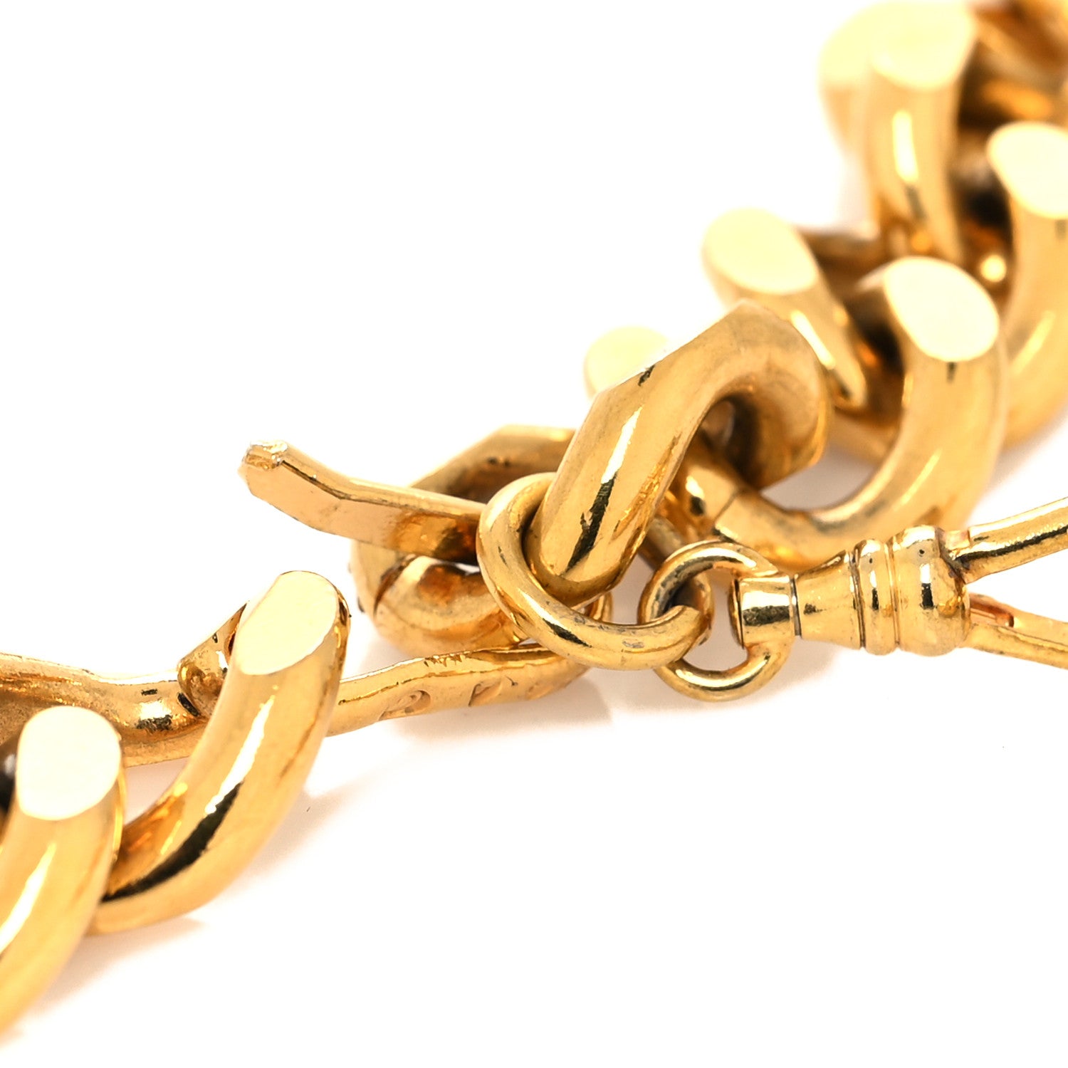 Chanel Metal Chain CC Medallion Belt Gold 3 of 5